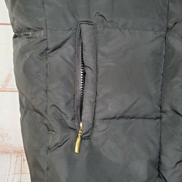 Liz Claiborne Medium Puffer Full Zip Black Vest - Picture 3 of 12